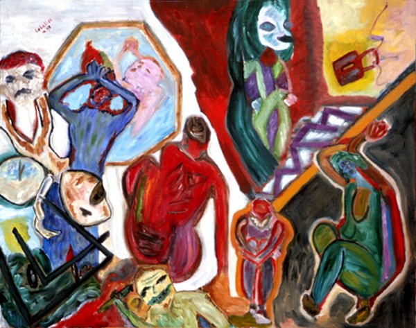 Smile, Gallery II: "Masks" | «Máscaras». 1998, oil on canvas