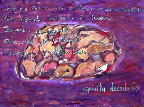 Decadent Spirit, Gallery IV: "Humani nihil a me alienum puto". 1999, acrylic on paper