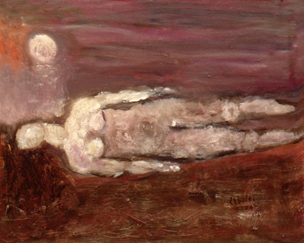 The Moon, Gallery V: " Disquiet" | «Desasosiego». 2000, oil on tablex
