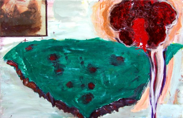 The Thread Tore, Gallery X: "From Iron To Titanium" | «Del Hierro al Titanio». 2002, tempera, oil and collage on canvas