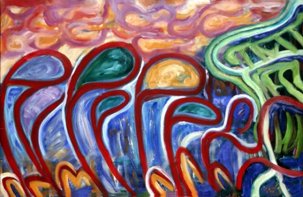 El mardós, 1998. óleo sobre lienzo, 100 x 65 cm
