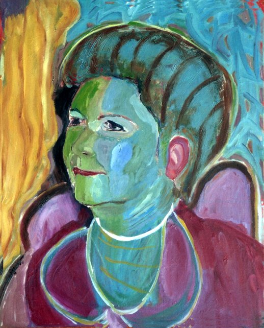 Retrato de Suzanne, 2001. óleo sobre lienzo, 73 x 60 cm