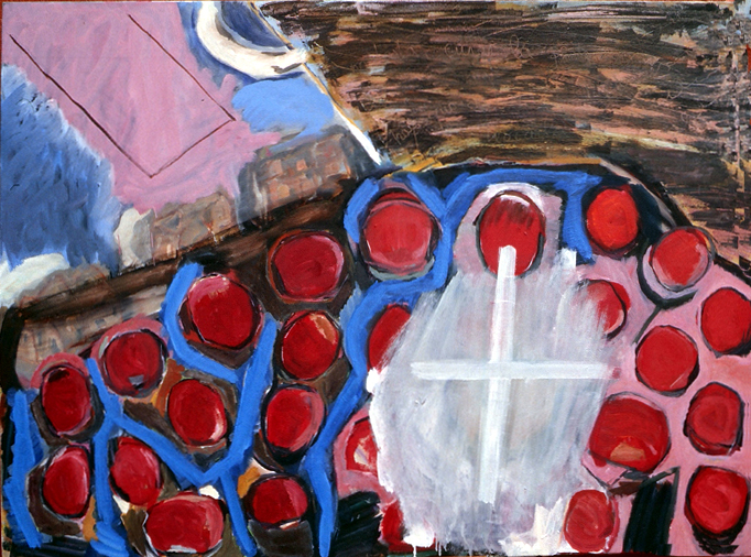 Miserere, 2001. peintura à l'huile sur toile, 97 x 130 cm