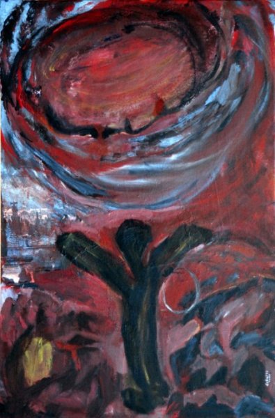 Vivre à l'heure, Gallery IX: "Avénement du superhomme" | «Advenimiento del superhombre». 2001, tempera et acrilique sur toile